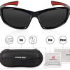 Queshark Lunettes de Soleil Homme Sport Polarisées 100% Anti UV400 Cadre Incassable