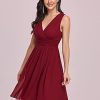 41QaLs3mAJS._AC_.jpg Ever-Pretty A-Line Robe de Soirée au Genou en Double V-col Classique Femme 03989