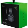 Razer Kraken - Casque de Jeu Filaire Multiplateforme pour PC, PS4, Xbox One et Commutateur, Diaphragme de 50 mm, Câble de 3,5 mm avec Commandes de Ligne - Noir