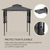 Pavillon de Jardin extérieur, protection Terrasse ou Barbecue Blumfeldt Mondo
