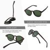 SUNGAIT Lunettes de Soleil Rondes Classiques Unisexes Lunettes de Soleil Polarisées Vintage Style Rétro Protection UV