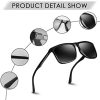 41hgnA3uNrL._AC_.jpg CHEREEKI Lunette de Soleil Polarisées pour Hommes et Femme Protection UV400,Lumière et Mode