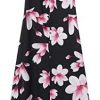 ZANZEA Robe Longue Femme Soiree Robe Été Boheme Impression Floral Chic Robe de Plage Grand Taille sans Manches Robes Chic Pas Cher