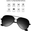 VVA Lunette de soleil Homme Polarisées Aviateur Polarisées Lunettes de soleil Hommes Unisexe UV400 Protection By V101