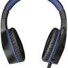 Trust Gaming Casque Gamer PS4 et PS5 GXT 404B Rana Casque Micro pour Consoles Playstation 4 et 5, Filaire, avec Jack 3.5 mm, Microphone Repliable, Câble de 1 m - Bleu
