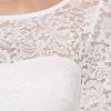 5117xt65waL._AC_.jpg Ever-Pretty Robe de Soirée Femme Mère de Mariage Longue Dentelle Élastique au Dos Grande Taille 07624
