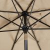 517c8AfYtkL._AC_.jpg Yaheetech Parasol de Jardin avec Mécanisme et Inclinaison Mât de 38 mm Rond Ø261cm Extérieur pour Patio Piscine Plage Taupe