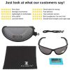 ZILLERATE Lunettes de soleil polarisées homme et femme Pour conduite, vélo, golf, ski, pêche et course à pied — Protection UV400 — Monture légère confortable en TR90 — Accessoires et étui rigide