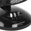 Bestron Ventilateur de table oscillant, Hauteur : 35,5 cm, Ø 27 cm, 30 W, Noir