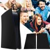 PS5 Palette Couverture de PS5 Console, Faceplate Rigide Antichoc Shell pour Console Playstation 5, Housse de PS5 Anti-Rayures Coque de Plaque de Remplacement pour Sony PS5 Console Disc Edition - Noir