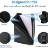 CHIN FAI pour PS5 Cache-poussière, Anti-Rayures étanche Anti-poussière pour Console Playstation 5 édition numérique et édition régulière-Noir