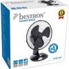 Bestron Ventilateur de table oscillant, Hauteur : 35,5 cm, Ø 27 cm, 30 W, Noir