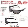 ZILLERATE Lunettes de soleil polarisées homme et femme Pour conduite, vélo, golf, ski, pêche et course à pied — Protection UV400 — Monture légère confortable en TR90 — Accessoires et étui rigide