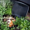 61ZVwV52GL._AC_.jpg Composteur de Jardin 17 L - Bac à Compost pour Déchets organiques - Fabrication Engrais 100% Naturel - 35 x 28 x 28 cm - Plastique - Gris