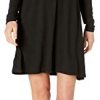 Amazon Essentials Robe trapèze à col Rond et Manches Longues Amazon Essentials Robe trapèze à col Rond et Manches Longues Femme