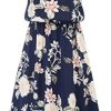 GRACE KARIN Femme Robe sans Manches Florale au Genou Taille GRACE KARIN Femme Robe sans Manches Florale au Genou Taille Elastique Printemps-été CL12S21