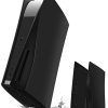 PS5 Palette Couverture de PS5 Console, Faceplate Rigide Antichoc Shell pour Console Playstation 5, Housse de PS5 Anti-Rayures Coque de Plaque de Remplacement pour Sony PS5 Console Disc Edition - Noir