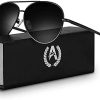 VVA Lunette de soleil Homme Polarisées Aviateur Polarisées Lunettes de soleil Hommes Unisexe UV400 Protection By V101