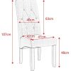 1626800409_41RZPYZPo3L._AC_.jpg WOLTU 4 X Chaises de Salle à Manger Chaises de Cuisine Gris Foncé,Chaise Salon à Manger Assise en Lin et Pied en Bois Massif,BH106dgr-4