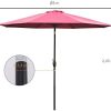 31DGkqmesL._AC_.jpg Outsunny Parasol en Aluminium Rond Polyester 180g/m² manivelle inclinable Ø 3 x 2,45 m Bordeaux