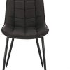 31Vynya8xmL._AC_.jpg WOLTU 4 X Chaise de Salle à Manger Chaise de Cuisine Assise rembourrée en Similicuir épais Pieds en métal,Anthracite BH207an-4