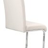 31Wf4hXMZL._AC_.jpg Yaheetech Lot de 2 Chaises de Salle à Manger en Simili Cuir Capacité 135 kg Siège Plus épais de 7 cm Blanche