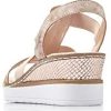 Rieker Femme Sandales V3822, Dame Sandales compensées