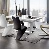 Robas Lund Chaises Salle à Manger Lot de 2 Chaises pied luge schwarz, Chaise Salle à Manger Amado