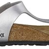 411U0OKeO2L._AC_.jpg Birkenstock Femmes Gizeh Birko Flor Argent Sandales