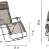 Lafuma Fauteuil Relax, Pliable et réglable, RSXA Clip, Batyline, Couleur: Graphite, LFM2035-8717