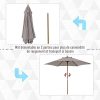 41Q6J1WIVtL._AC_.jpg Parasol droit rond grande taille de jardin Ø 2,5 x 2,3H m bois de bambou