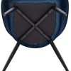 41QIHYSvWNL._AC_.jpg WOLTU 1 pièce Chaise de Salle à Manger rembourrée en Velours Pieds en métal,Chaise de réception Couleur Bleu BH244bl-1