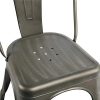 41Vm2YBvJeL._AC_.jpg Yaheetech Lot de 4 Chaise de Cuisine Tabouret Salle à Manger Industrielle 45 cm de Hauteur Empilable Metallique avec Dossier Jardin Bistrot Café Salon