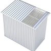 41hURYp8dnL._AC_.jpg GARDIUN Abris en Métal Kingston Argent/Blanc 3 m² Extérieur - KIS12134