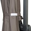 41kepQGJlJL._AC_.jpg IDMarket - Parasol déporté rectangulaire Calvi 3x4 M Taupe Rotatif 360° avec Housse