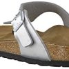 41x6gdN3XSL._AC_.jpg Birkenstock Femmes Gizeh Birko Flor Argent Sandales