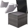 41xWPBxdhL._AC_.jpg TecTake Ensemble Salon de Jardin Résine Tressée, 2 Canapés Modulables, 4 Places, Table Basse, Coffre, Grand Confort