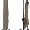 41yDvxQuH-L._AC_.jpg IDMarket - Parasol déporté rectangulaire Calvi 3x4 M Taupe Rotatif 360° avec Housse