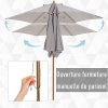 41yFcO4gQkL._AC_.jpg Parasol droit rond grande taille de jardin Ø 2,5 x 2,3H m bois de bambou