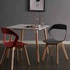 41yQ6SkZoKL._AC_.jpg GroBKau Lot de 4 Chaises à Dossier en Plastique Moderne pour Salon, Salle à Manger, Bureau, Salle de Réunion, Restaurant, etc. (Noir)