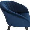 41zV5KTJVlL._AC_.jpg WOLTU 1 pièce Chaise de Salle à Manger rembourrée en Velours Pieds en métal,Chaise de réception Couleur Bleu BH244bl-1
