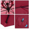 51raa-Si4dL._AC_.jpg Outsunny Parasol en Aluminium Rond Polyester 180g/m² manivelle inclinable Ø 3 x 2,45 m Bordeaux