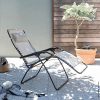 Lafuma Fauteuil Relax, Pliable et réglable, RSXA Clip, Batyline, Couleur: Graphite, LFM2035-8717