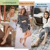 61HNCKjdVS._AC_.jpg Camfosy Sandales Femmes Plates, Chaussures Été Tongs à Talons Plats Claquettes Nu Pieds Semelle Compensée Confortable Bout Ouvert pour Filles Plage Noire