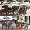 61oZsPp5WnL._AC_.jpg Yaheetech Lot de 4 Chaise de Cuisine Tabouret Salle à Manger Industrielle 45 cm de Hauteur Empilable Metallique avec Dossier Jardin Bistrot Café Salon