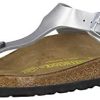 Birkenstock Femmes Gizeh Birko Flor Argent Sandales Birkenstock Femmes Gizeh Birko Flor Argent Sandales