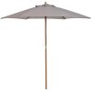 Parasol droit rond grande taille de jardin Ø 2,5 x Parasol droit rond grande taille de jardin Ø 2,5 x 2,3H m bois de bambou