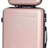 Valise Cabine/Moyen/Grande avec ou sans Vanity, Marque Française (Rose Gold - 5859, Moyen & Vanity)