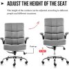 1629280810_51yKq4QHaqL._AC_.jpg YAMASORO Chaise de Bureau avec accoudoirs rabattables pour la Maison, chaises d'ordinateur avec Rembourrage épais pour Plus de Confort et de Design Ergonomique pour Le Soutien Lombaire, Gris