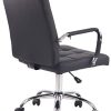 313YnTSkWzL._AC_.jpg CLP Fauteuil de Bureau Ergonomique à roulettes Deli Pro - Chaise de Bureau Confortable - Rembourré avec Revêtement en Similicuir - Réglable en H, Couleurs:Noir